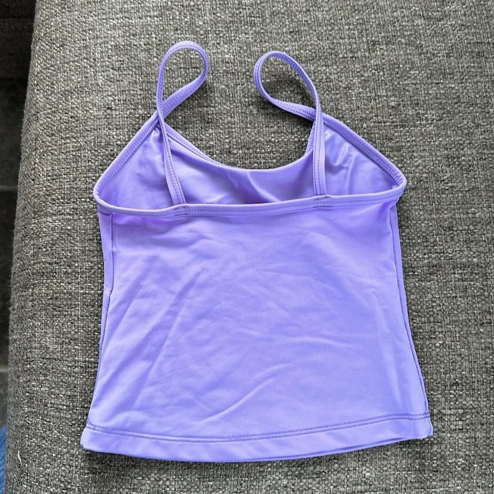 Natalie Dance Wear Girls Lavender Purple Camisole Dance Top Size 6-7